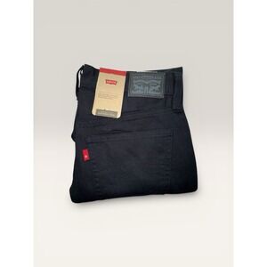 Levi's Black Straight Stretch Denim Jeans Mid-rise Women's 27x30